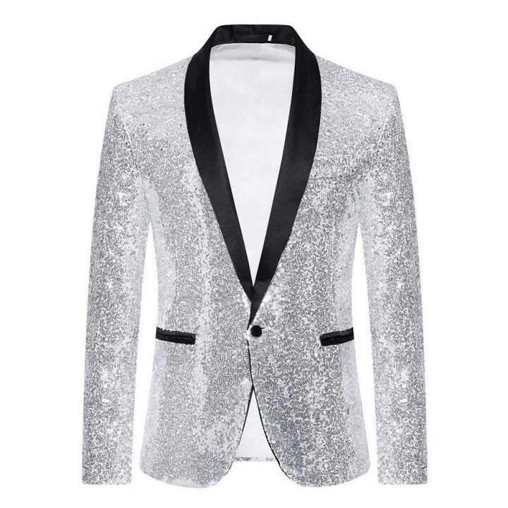 Men's Glamorous Sequin Blazer with Modern Cut Lune London