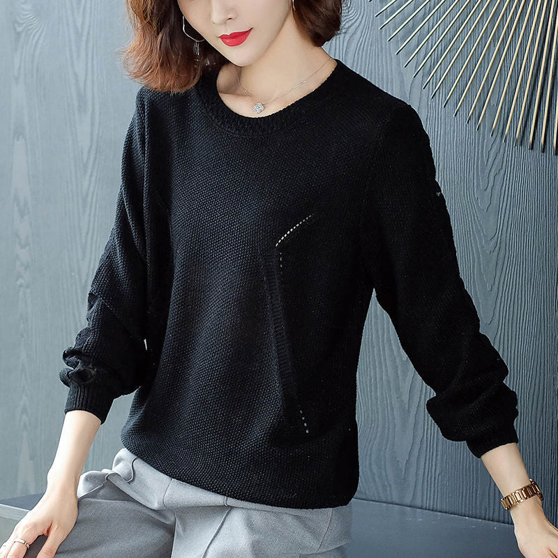 Pull en tricot élégant pour femmes avec motif en treillis Chic & Stil