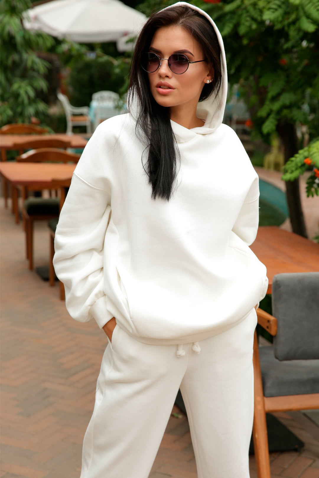 Lune London Comfortable Hooded Sweatpants Set for Women