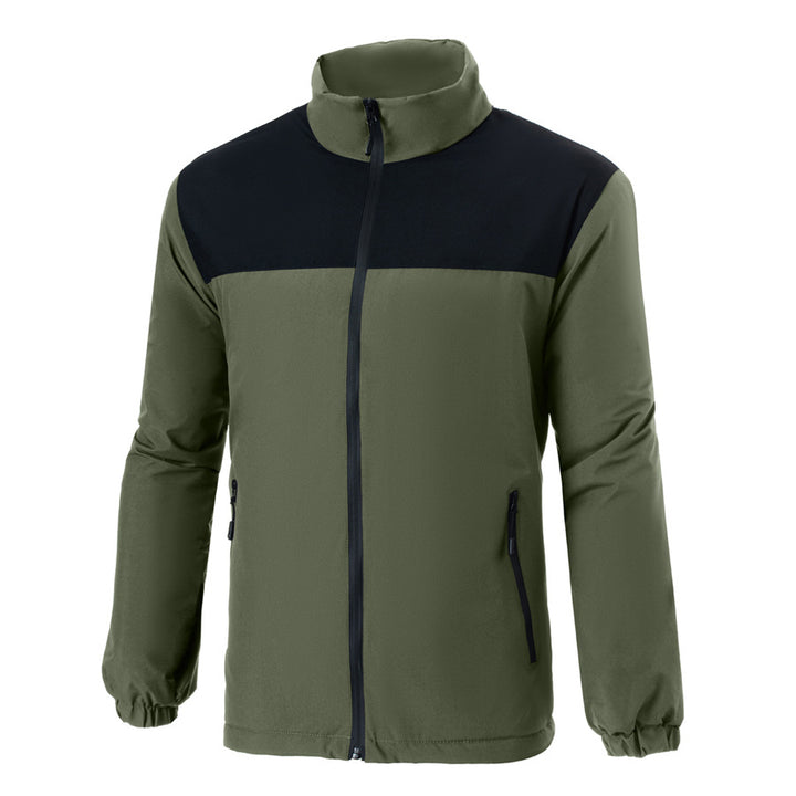 Transitional jacket for men with a high collar and thermal insulation properties Lune London