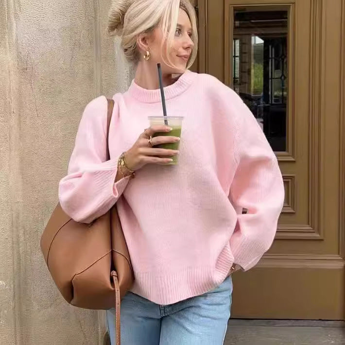 Women's Casual Sweater with Dropped Shoulders Lune London