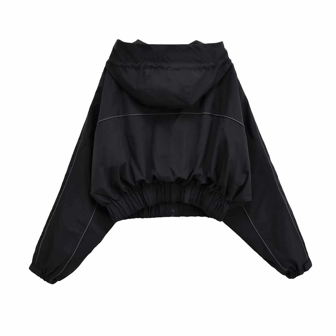 Fashion transitional jacket for women with faux fur collar and practical pockets Lune London