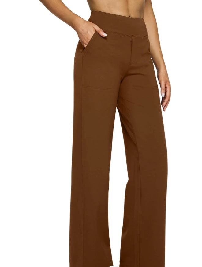 Women Wide-Leg Lounge Pants with Elastic Waist Lune London