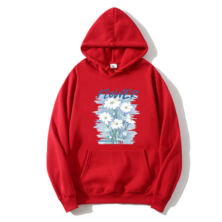 Women's hoodie with floral graphic print Chic & Stil