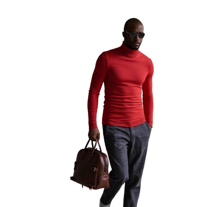 Men's turtleneck sweater with a fine texture Lune London