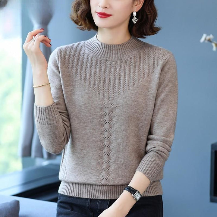 Pull en maille élégant pour femme avec motif en relief moderne Chic & Stil