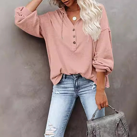 Lune London Women's Casual Hooded T-shirt