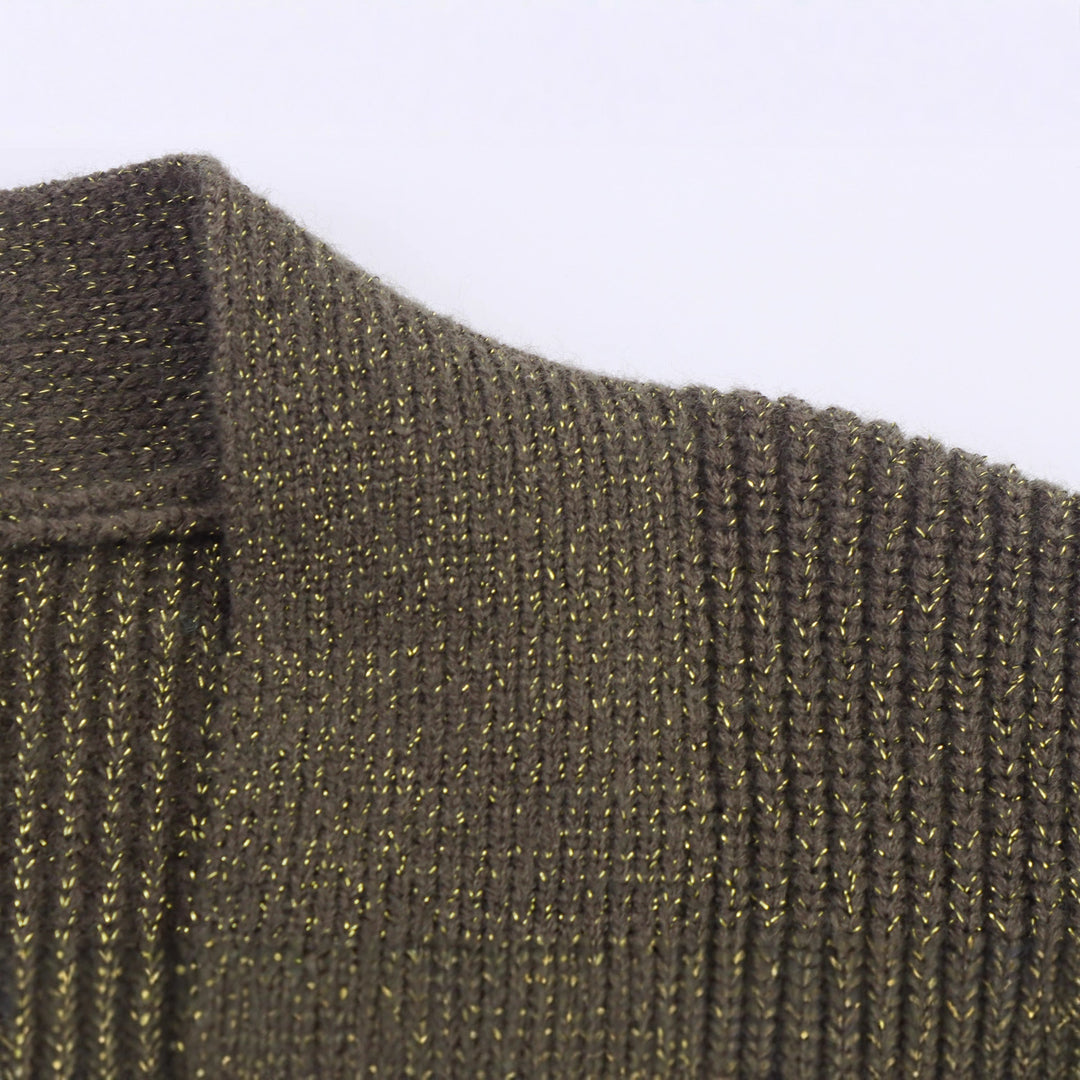 Ladies Long Knit Cardigan With Belt And Pockets Lune London