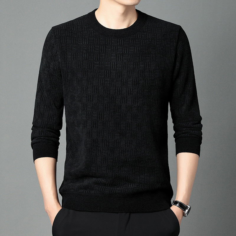 Comfortable knitted sweater for men with a unique structure Lune London