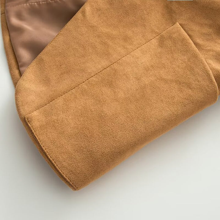 Veste blazer élégante pour femmes en tissu texturé Chic & Stil