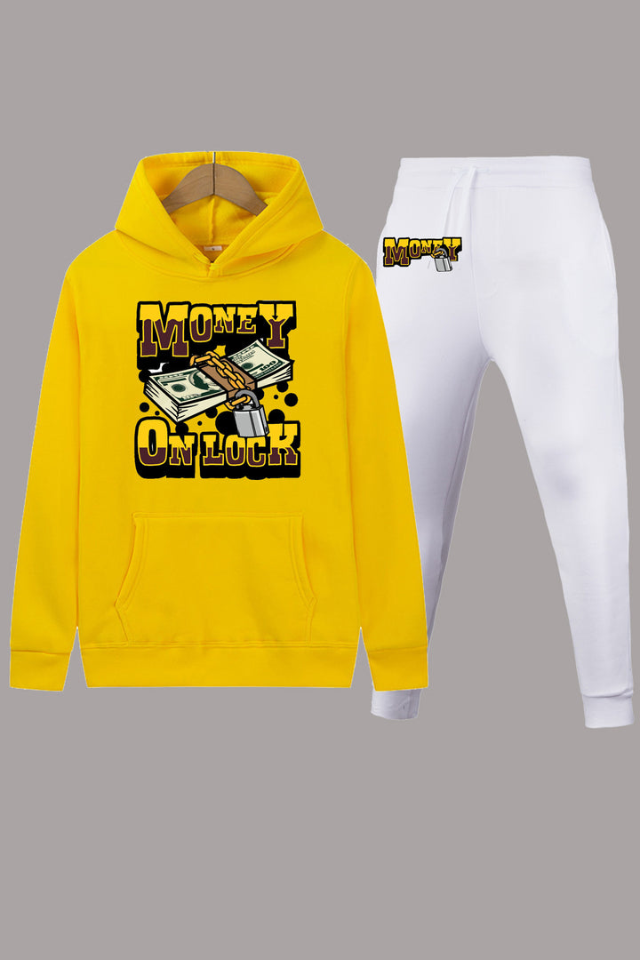 Women's hoodie and jogging pants set with catchy graphic pattern Lune London