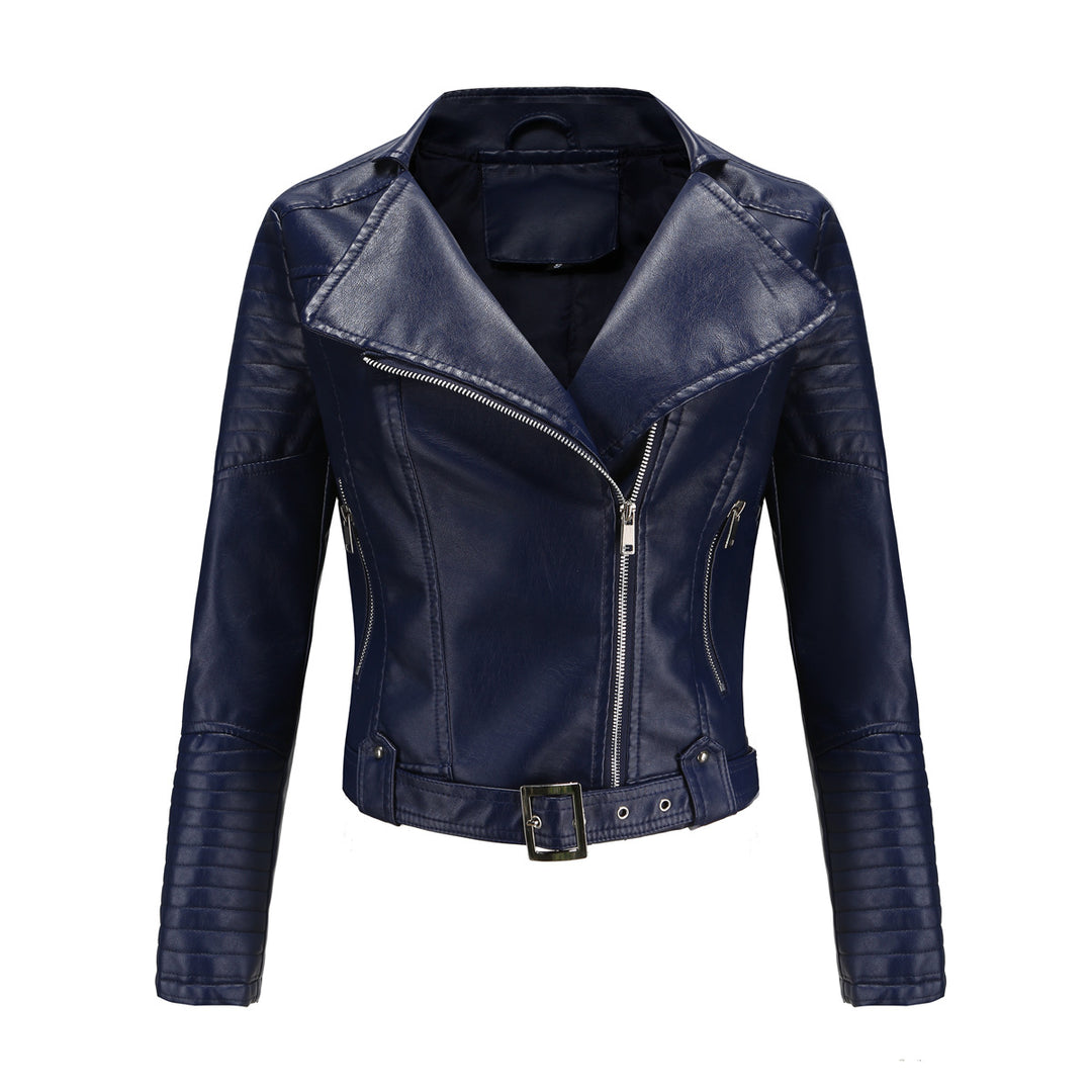Veste de biker à la mode pour femmes avec un élégant motif matelassé et des détails de fermeture éclair attrayants Lune London