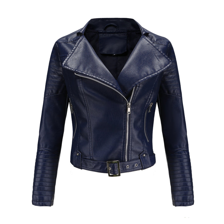 Veste de biker à la mode pour femmes avec un élégant motif matelassé et des détails de fermeture éclair attrayants Lune London