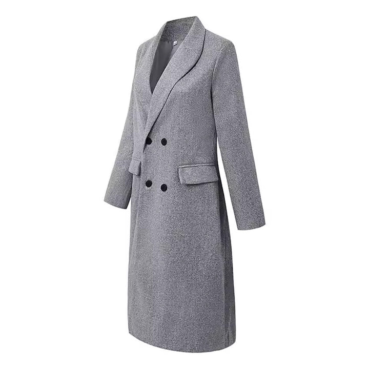 Elegant double-breasted coat for women with modern details Lune London