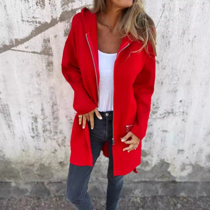 Ladies elegant jacket with zipper and pockets Lune London