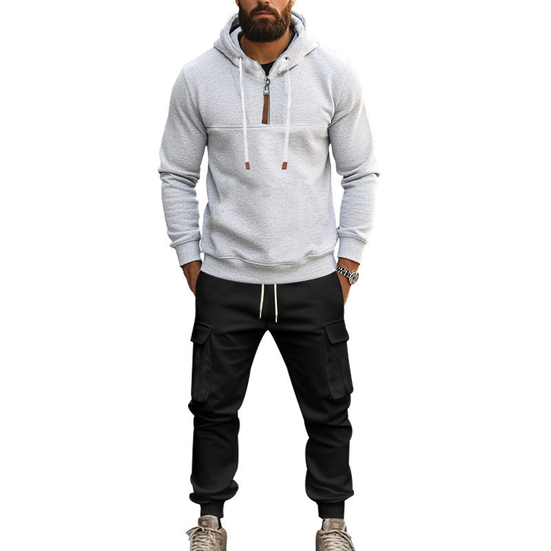 Men's Casual Hoodie and Cargo Pants Set Lune London