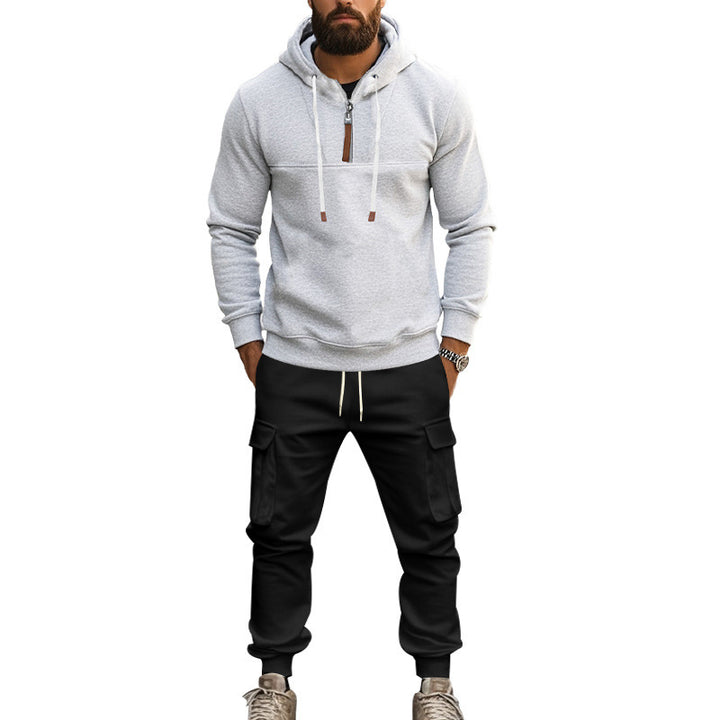 Men's Casual Hoodie and Cargo Pants Set Lune London
