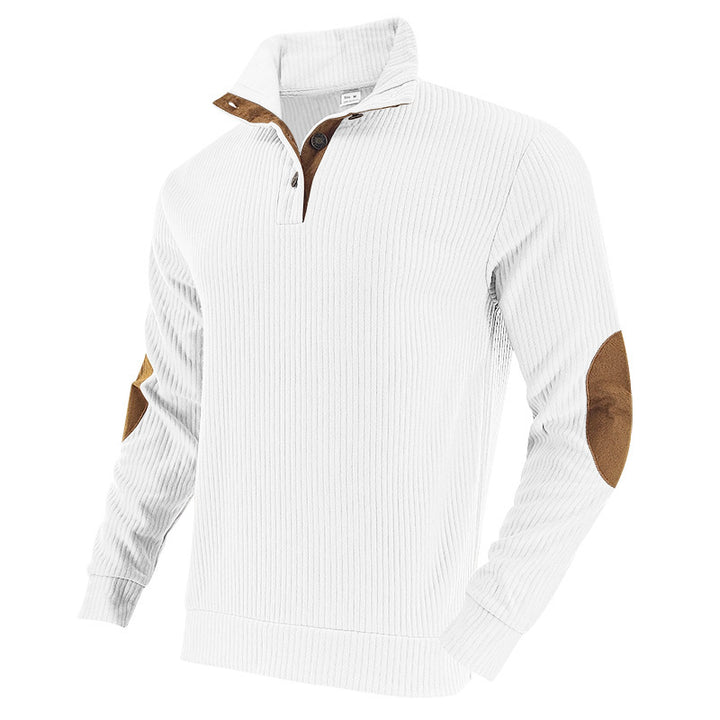 Pulli élégant pour hommes avec col montant de haute qualité et détails contrastés à la mode Lune London