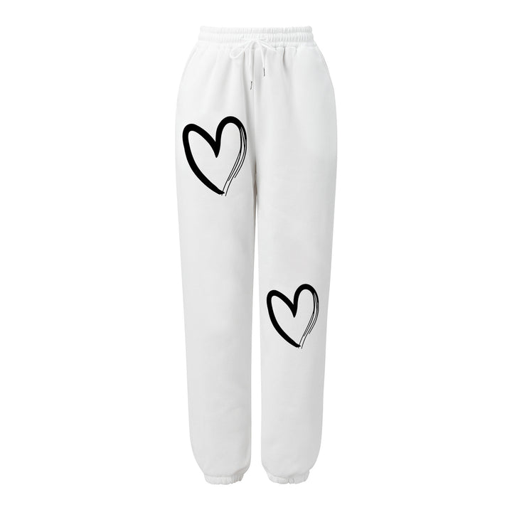 Women's comfortable sweatpants with cute print Chic & Stil