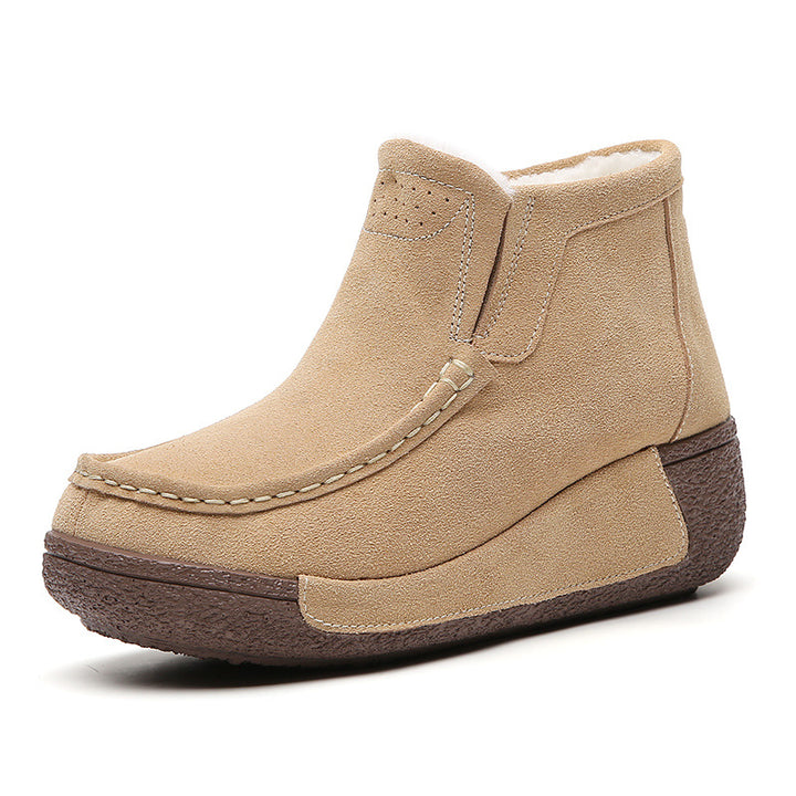 Short ankle boots for ladies, comfortable, with warm lining and non-slip sole Lune London