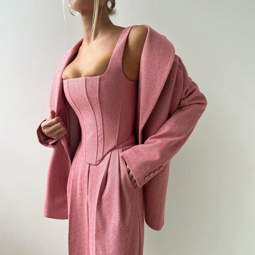 Ladies Elegant blazer combo and corset dress Lune London