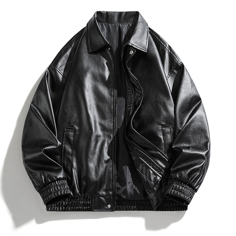 Casual faux leather jacket for women in an oversized style Lune London