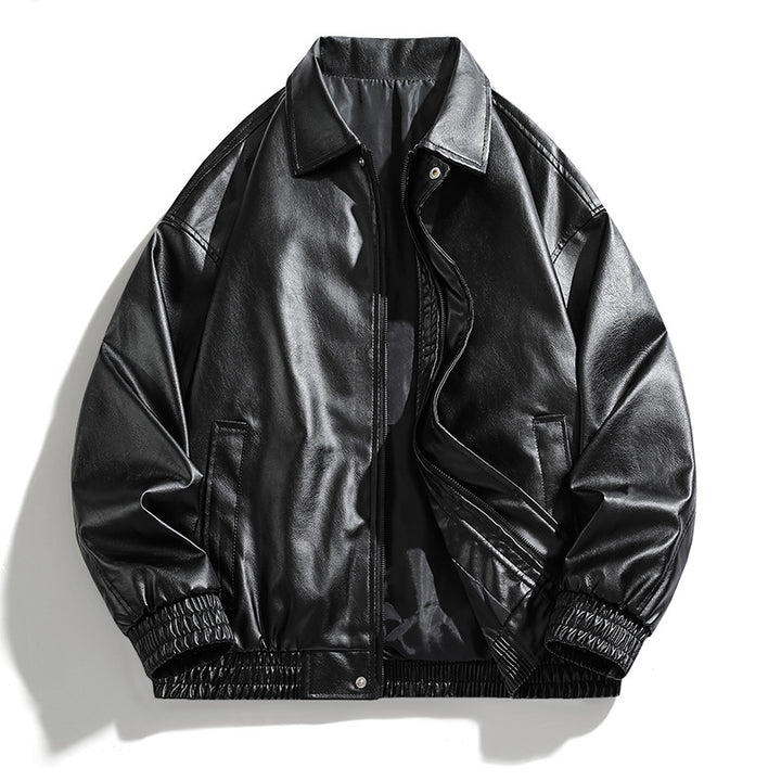 Casual faux leather jacket for women in an oversized style Lune London