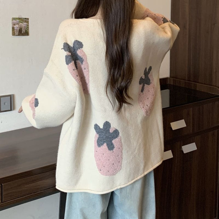 Cardigan femmes avec motif floral Chic & Stil