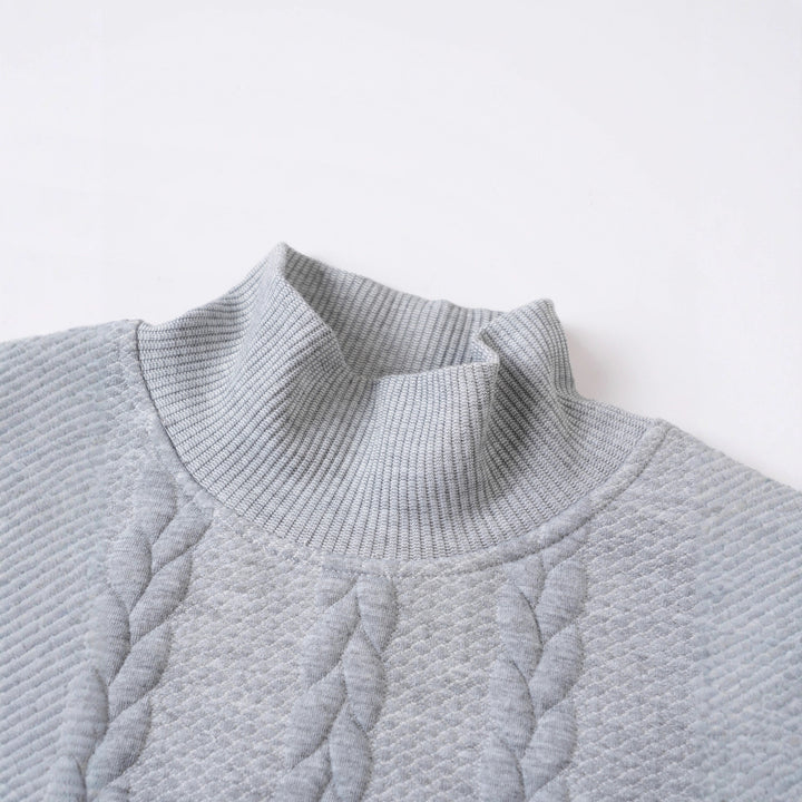 Elegant turtleneck sweater for men with textured pattern Lune London