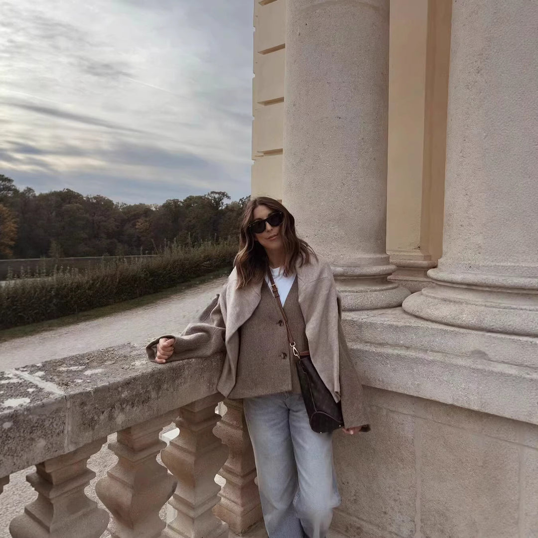 Femmes Confortable et Simple Blazer Veste Chic & Stil