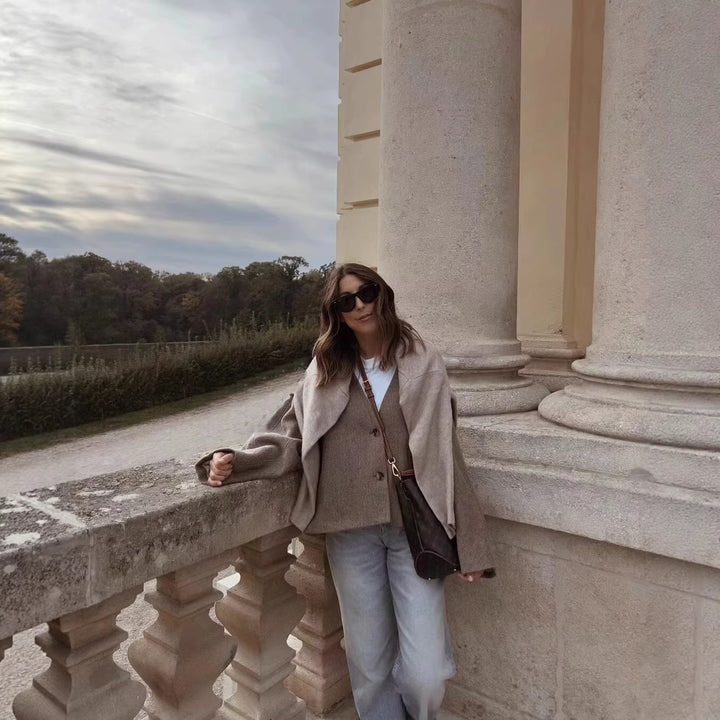 Femmes Confortable et Simple Blazer Veste Chic & Stil