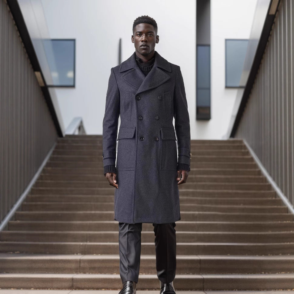Elegant double jacket for men with practical pockets and high-quality lining Lune London