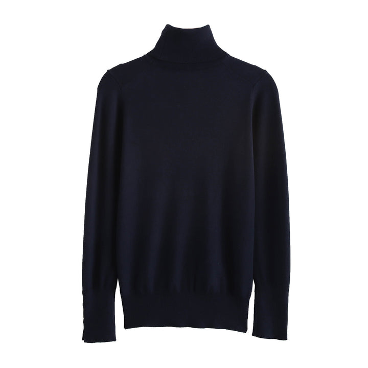 Ladies' turtleneck sweater with elegant button details Lune London