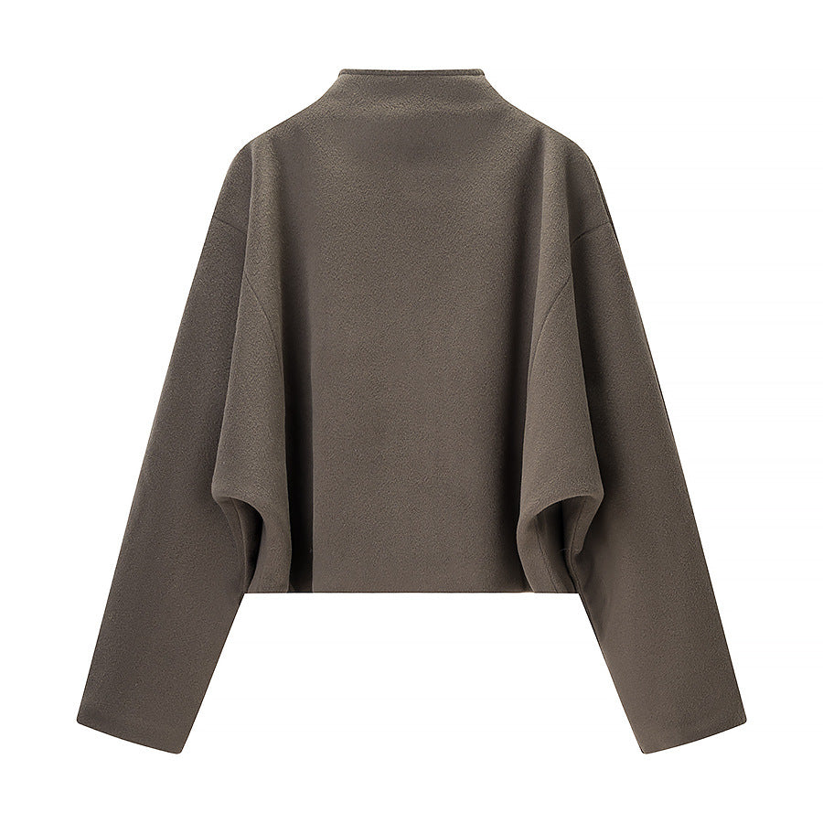 Veste en polaire pour femmes avec col montant et fermeture éclair intégrale Chic & Stil