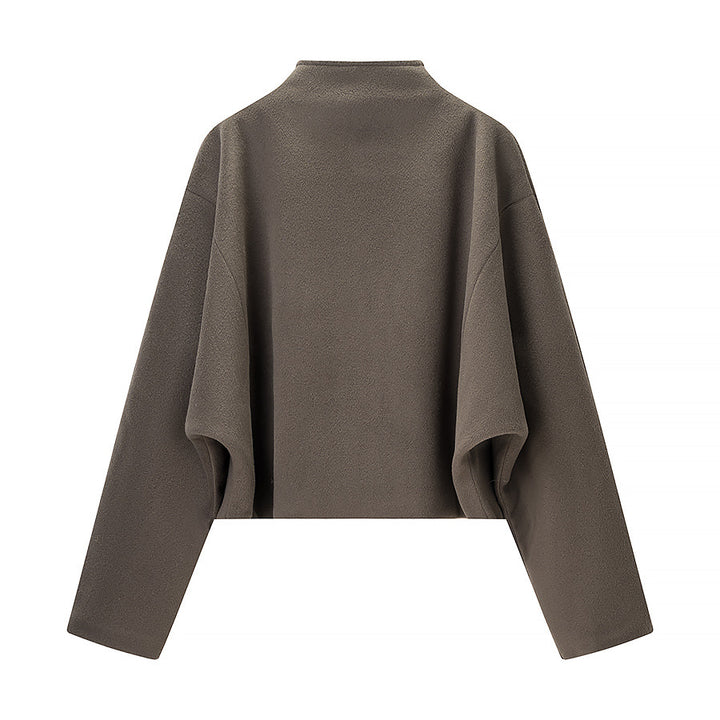 Veste en polaire pour femmes avec col montant et fermeture éclair intégrale Chic & Stil