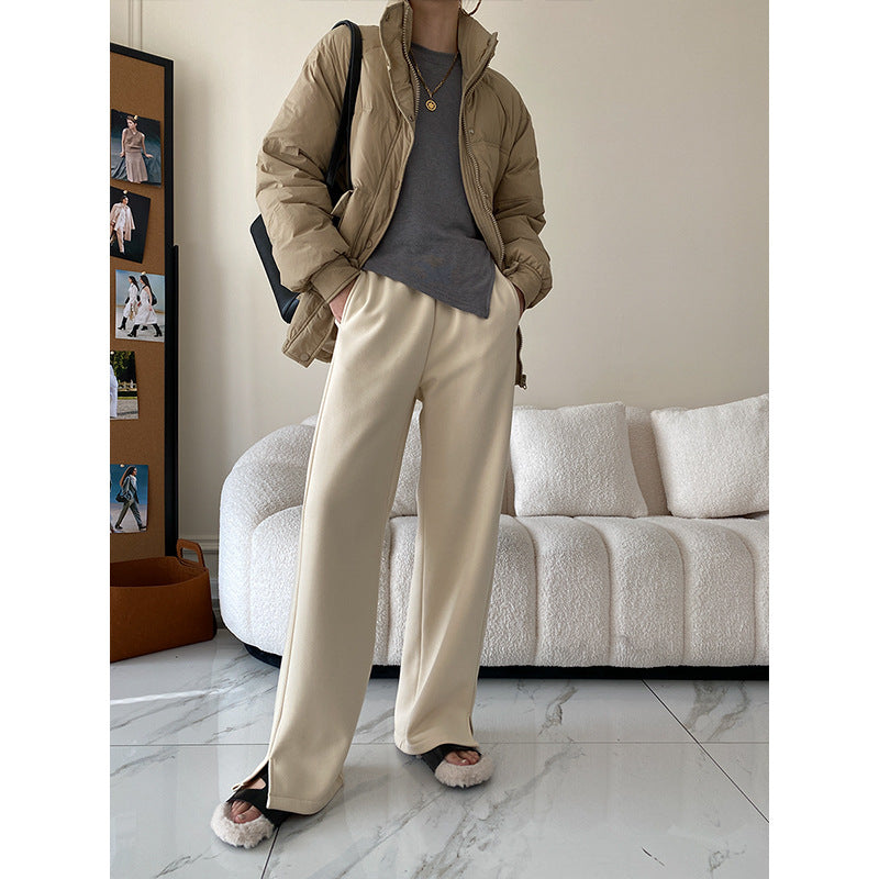 Women's Casual Cut High-Waist Pants Chic & Stil