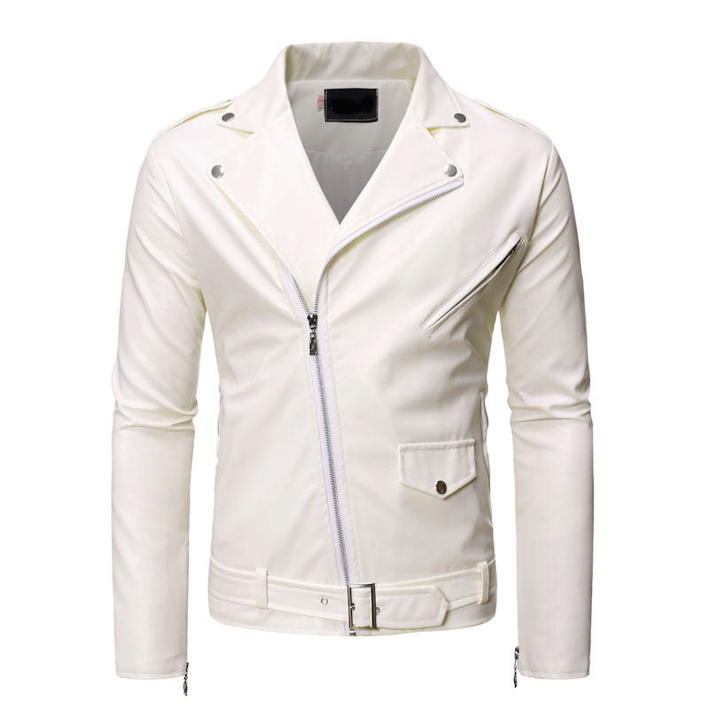 Stylish biker jacket for men in high-quality faux leather Lune London