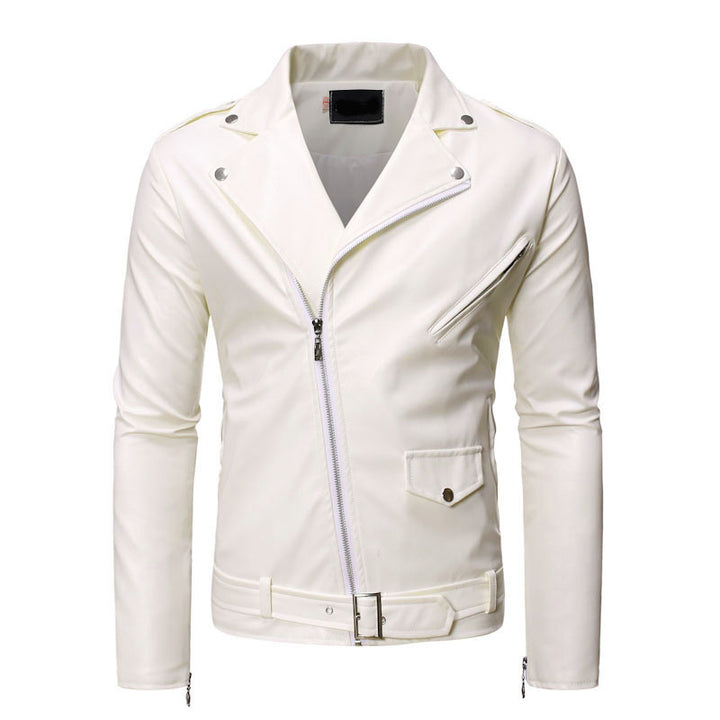 Stylish biker jacket for men in high-quality faux leather Lune London