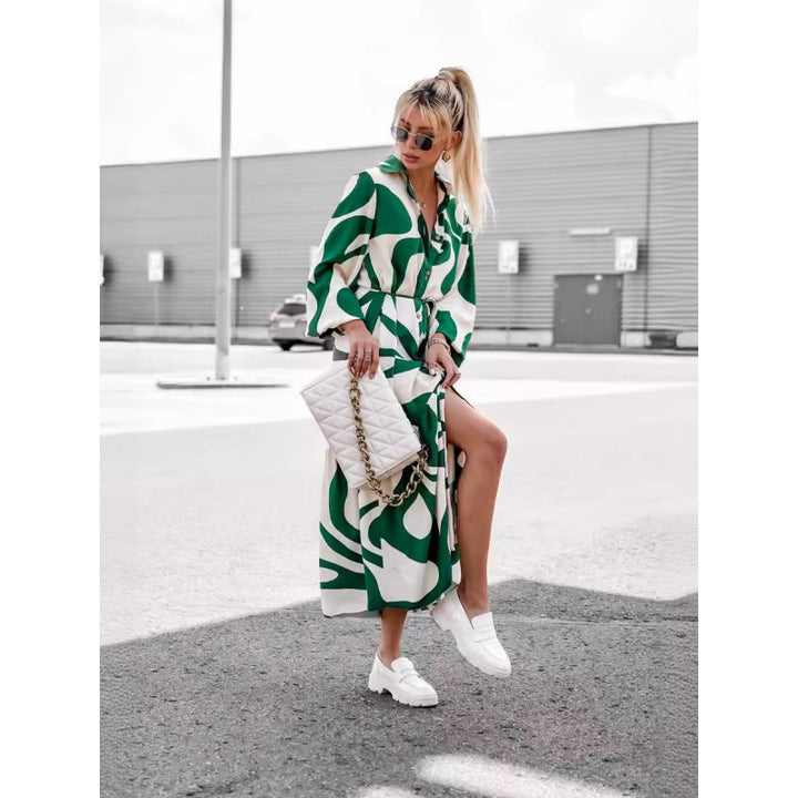 Women's Long Sleeve Shirt Dress Lune London