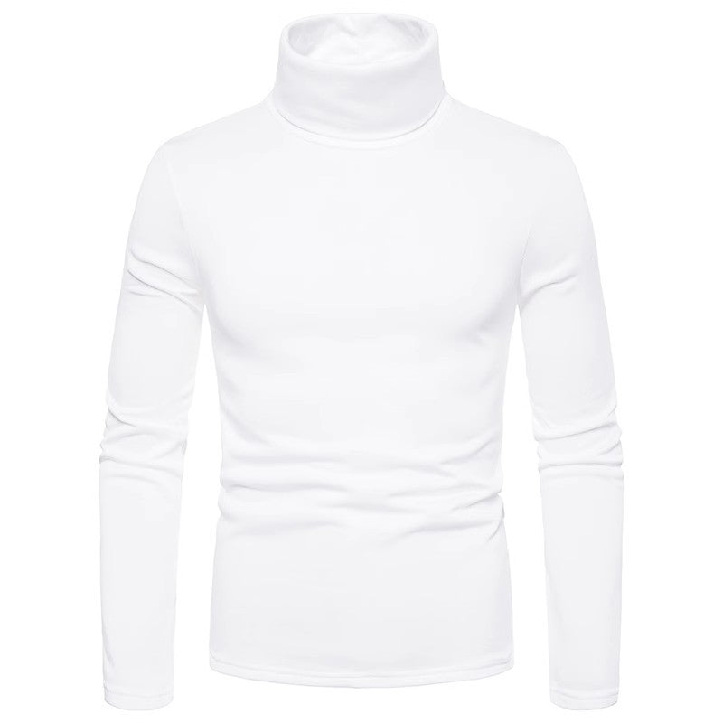 High-quality cotton blend turtleneck sweater for men with a fitted cut Lune London