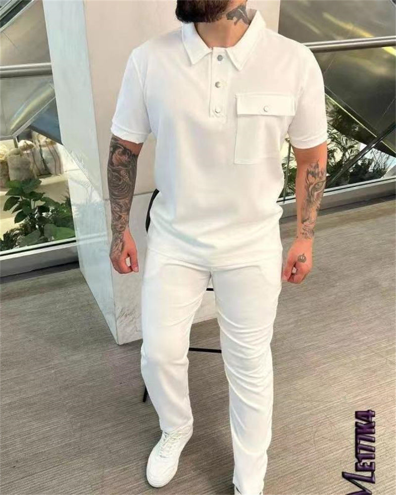 Stylish polo and pants set for men Lune London