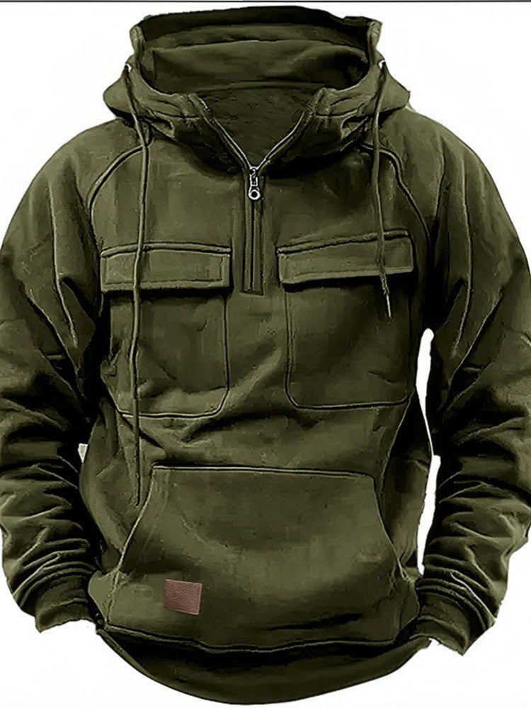 Men's functional hooded sweatshirts with practical pockets Lune London