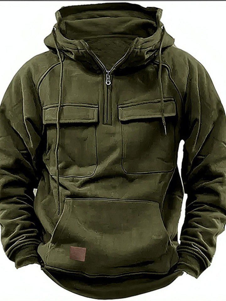 Men's functional hooded sweatshirts with practical pockets Lune London