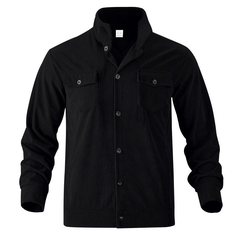 Men's casual cord jacket with practical chest pockets Chic and style