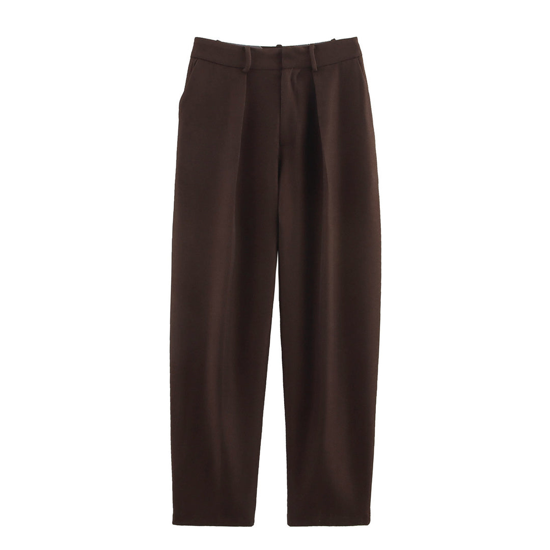 Ladies High Quality and Comfortable Suit Pants with Elegant Pleats Lune London