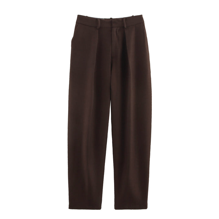 Ladies High Quality and Comfortable Suit Pants with Elegant Pleats Lune London