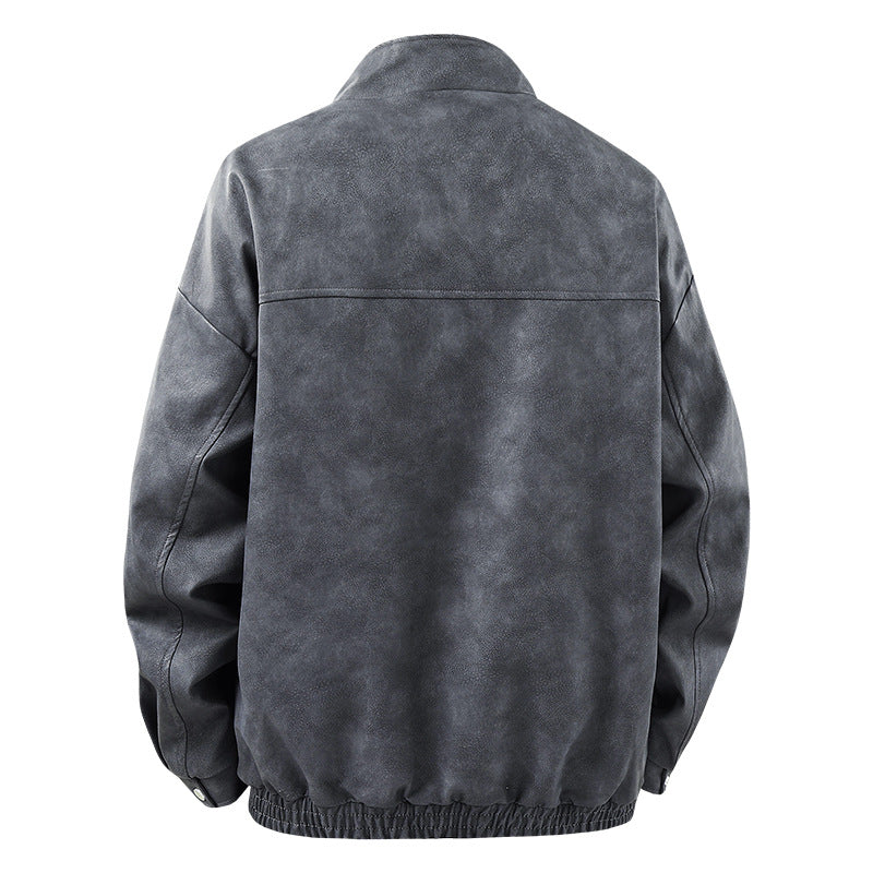 Modern leisure jacket for men with asymmetric cut and functional pockets Lune London