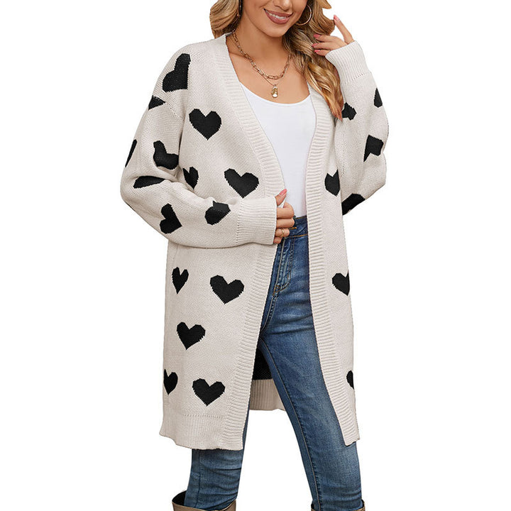 Cardigan femme avec motif en cœur Chic & Stil
