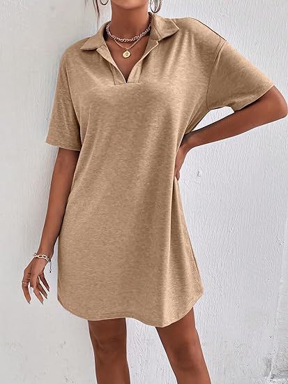 Chic and Stylish Polo-Shirt Dress for Women