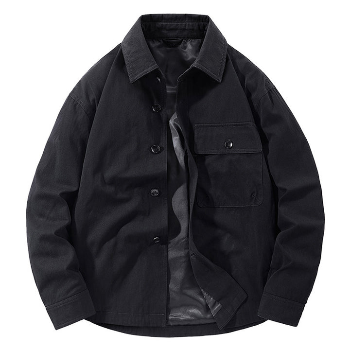 Casual utility jacket for men with practical pockets and classic collar Chic and Style